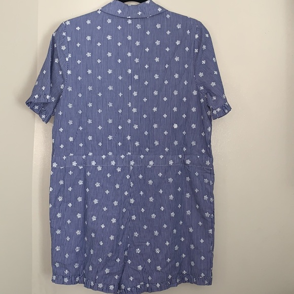 Tularosa Danielle Chambray Floral Printed Belted Romper - Picture 9 of 9